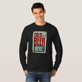 Koude Bier Drinken Hier T-shirt (Voorkant volledig)