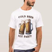 Koude bier Hot Party - Perfecte combinatie met twe T-shirt (Voorkant)