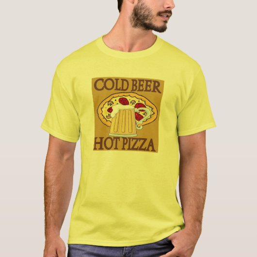 Koude bier, warmtegenerij t-shirt (Voorkant)