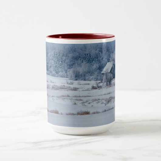 Koude Blauwe Sneeuw in New England Mok (Midden)