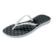 Koude Blauwe Sneeuw Vallen Teenslippers (Schuin)