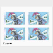 KOUDE BOTTOM WARM HEART, PENGUIN KERST STICKERS (Vel)