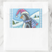 KOUDE BOTTOM WARM HEART, PENGUIN KERST STICKERS (Tas)