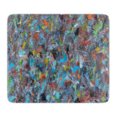 Koude Breeze Deco glazen snijplank (Voorkant)