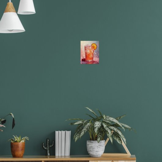 Koude bruisende drink poster (Woonkamer 1)