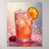 Koude bruisende drink poster (Voorkant)