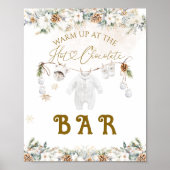 Koude Buiten Clothest Line Baby shower Bar Poster (Voorkant)