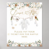 Koude buiten Clothest Line Baby shower luier Poster (Voorkant)