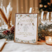 Koude buiten Clothest Line Baby shower luier Poster