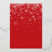 Koude Buiten Foto Folie Geboorteaankondiging Folie Feestdagenkaart (Achterkant)