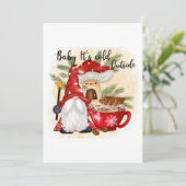 koude buiten gnome Holiday voegt sentiment toe (Staand voorkant)