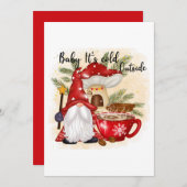 koude buiten gnome Holiday voegt sentiment toe (Voorkant / Achterkant)