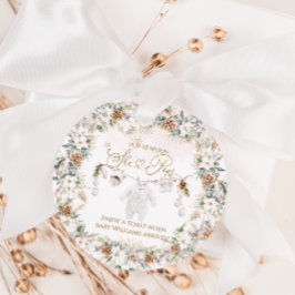 Koude buiten kleding lijn Baby shower ze Poppen Bedankjes Labels