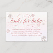 Koude Buiten Strass Glitter Boek voor Baby Meisje Informatiekaartje (Voorkant)