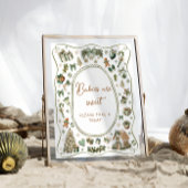 Koude buiten Winter Baby's zijn zoet Neem een trak Poster