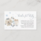 Koude Buiten Winter Kleding Boeken voor Baby Informatiekaartje (Voorkant)