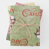 Koude buitenbeker, pretkerst Prettige feestdagen Inpakpapier Vel (In situ)