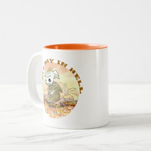 KOUDE DAG IN DE HEL Wickedly schattige koffie mok (Voorkant links)