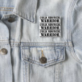Koude Douche Warrior Vierkant Badge Vierkante Button 5,1 Cm (In situ)