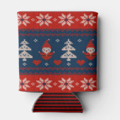 Koude drankhouder kleine lelijke trui Kerstman Geb Blikjeskoeler (Achterkant)