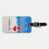 Koude drink met blokjes van 5 o' Klok ergens bagag Bagagelabel (Voorkant horizontaal)