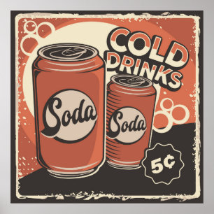  koude drinken poster