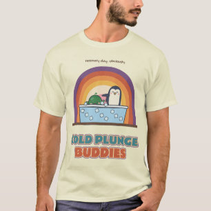 Koude Duik Buddies Pinguïn Watermeloen T-shirt
