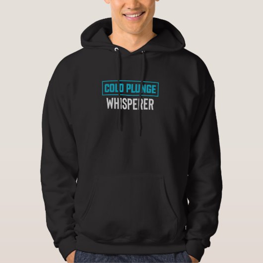 koude duik fluistering ijsbad hoodie (Voorkant)