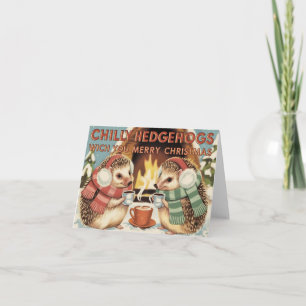 Koude egel Kerstmis Kaart