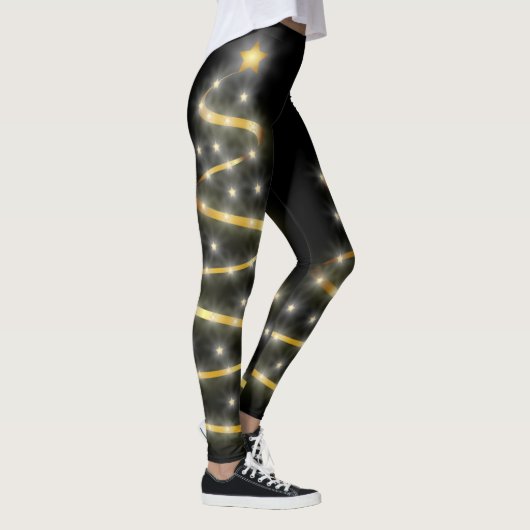 Koude en stijlvolle kerstboom leggings (Rechts)