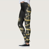 Koude en stijlvolle kerstboom leggings (Links)
