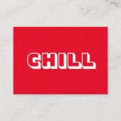 Koude, gedurfde, moderne rode witte kaart (Voorkant)