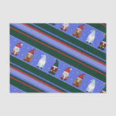 Koude Gnomies Streep (Groot) Tissuepapier (Voorkant)