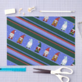 Koude Gnomies Streep (Groot) Tissuepapier (Craft)