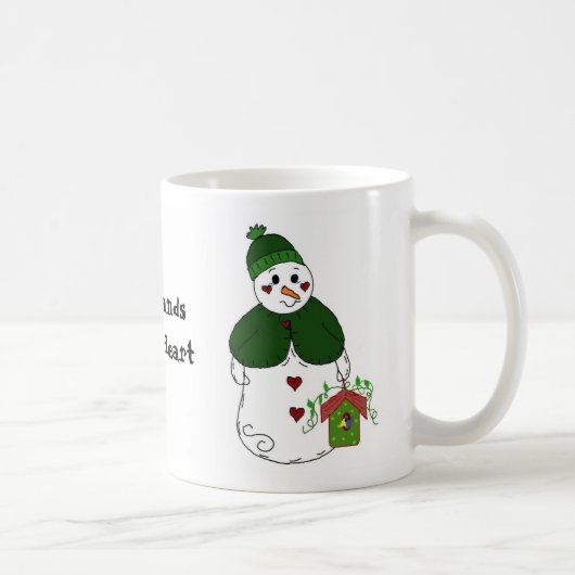 Koude handen warm hart koffiemok (Rechts)