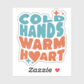 Koude Handen Warm Hart - Massage Therapie en Verpl Sticker (Vel)