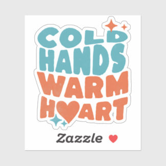 Koude Handen Warm Hart - Massage Therapie en Verpl Sticker