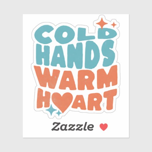 Koude Handen Warm Hart - Massage Therapie en Verpl Sticker (Vel)