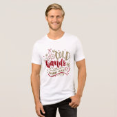 Koude handen Warm Heart Winter Typografie Tri-Blend Shirt (Voorkant volledig)
