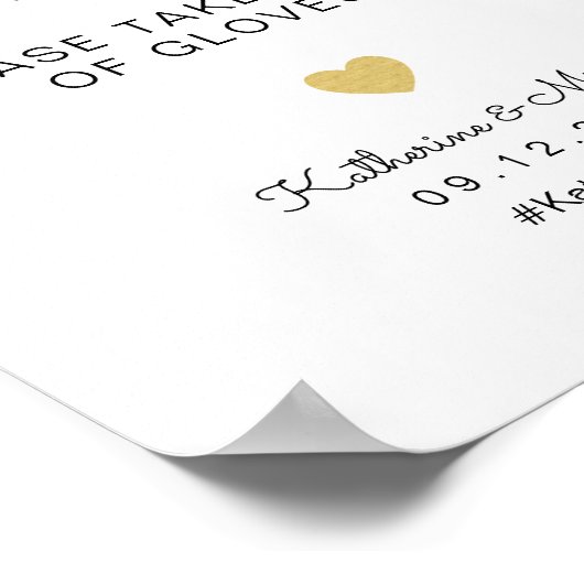 Koude handen Warm Hearts Weddenschap Ghandschoenen Poster