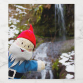 Koude Herfsten Gnome Wijn Etiket (Enkel label)