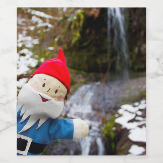 Koude Herfsten Gnome Wijn Etiket (Enkel label)