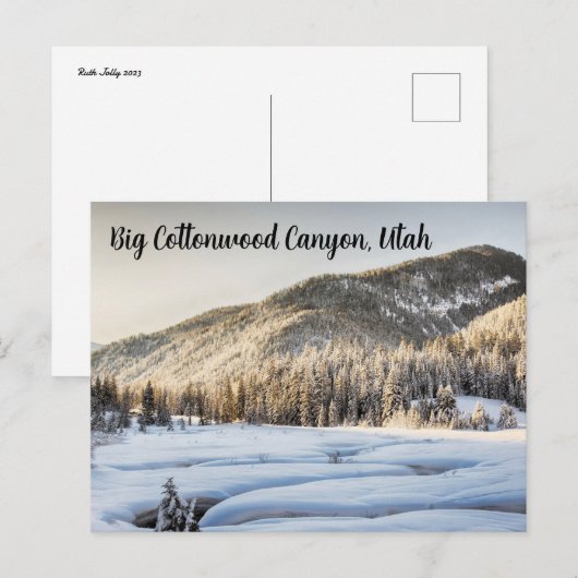 Koude herinneringen aan Utah Briefkaart (Voorkant / Achterkant)