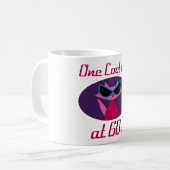 Koude kat 60e verjaardag koffiemok (Voorkant links)