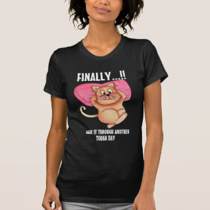 Koude kat mamma Hoest Day Funny Cat Shirten T-shirt