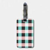 Koude kat met zonnebril | Monogram Bagagelabel (Achterkant verticaal)