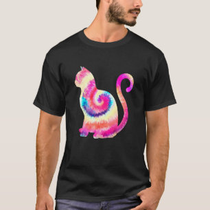 Koude katten en Kittens-kleurstof Waterverf ideaal T-shirt
