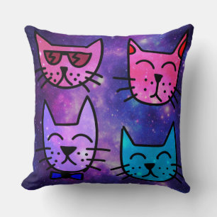 Koude katvlakken op een ruimteachtergrond kussen