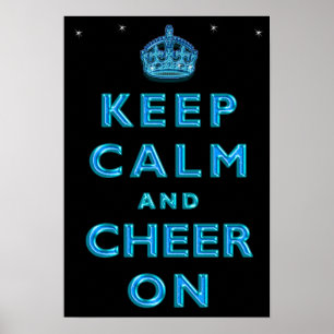 Koude KEEP KALM EN CHEER OP Posters