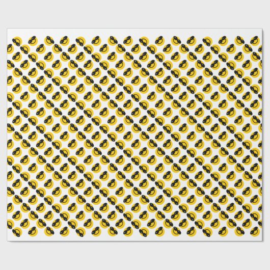 Koude kerel cadeaupapier (Vlak)